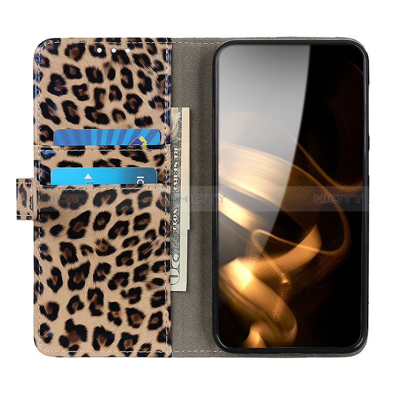 Custodia Portafoglio In Pelle Cover con Supporto DY01 per Xiaomi Mi 13 5G Marrone