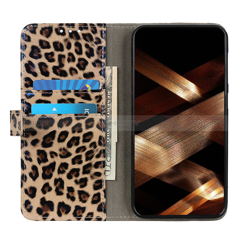 Custodia Portafoglio In Pelle Cover con Supporto DY01 per Xiaomi Mi 13 Ultra 5G Marrone
