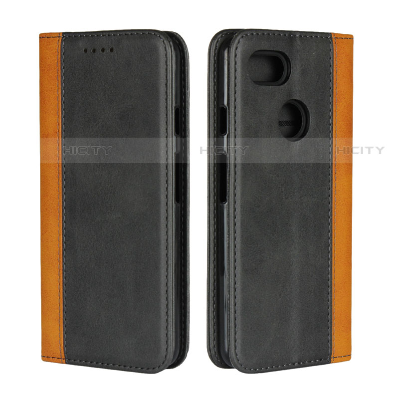 Custodia Portafoglio In Pelle Cover con Supporto G01 per Google Pixel 3 Nero