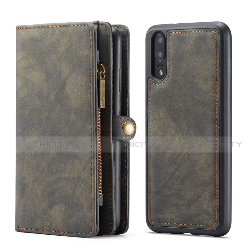 Custodia Portafoglio In Pelle Cover con Supporto G02 per Huawei P20