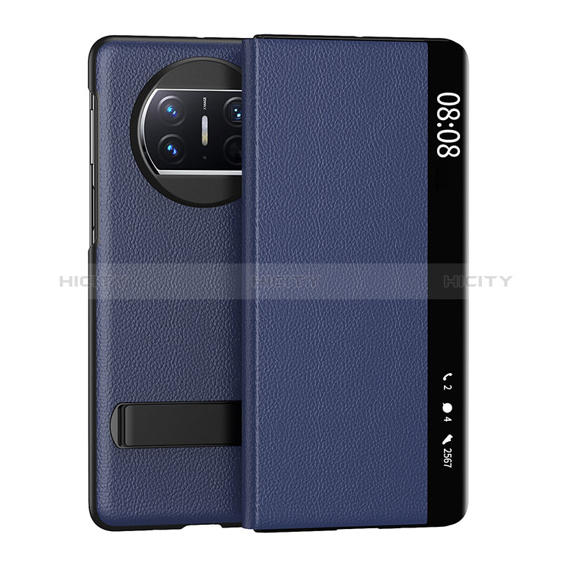 Custodia Portafoglio In Pelle Cover con Supporto GS1 per Huawei Mate X3
