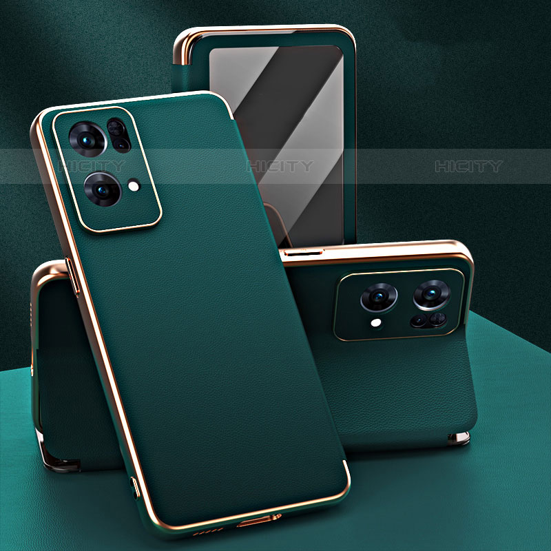 Custodia Portafoglio In Pelle Cover con Supporto GS1 per Oppo Reno7 Pro 5G Verde