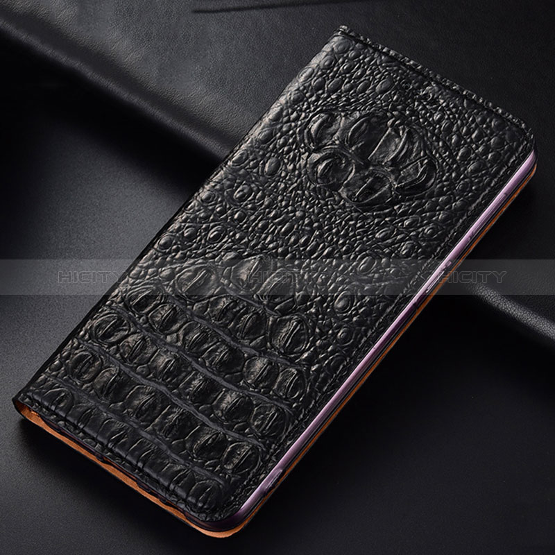 Custodia Portafoglio In Pelle Cover con Supporto H01P per Xiaomi Redmi 10X 5G Nero