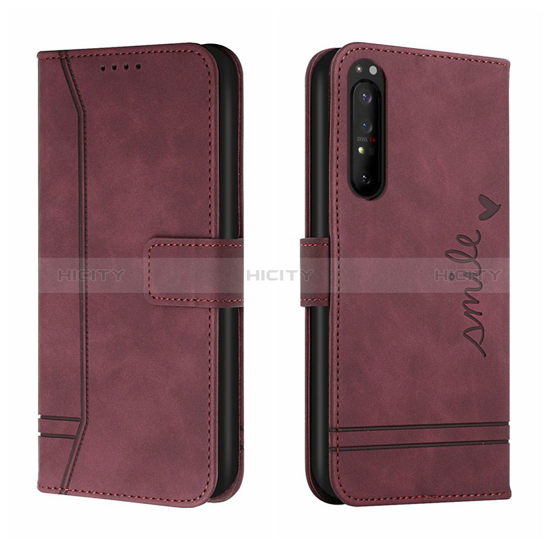 Custodia Portafoglio In Pelle Cover con Supporto H01X per Sony Xperia 1 III