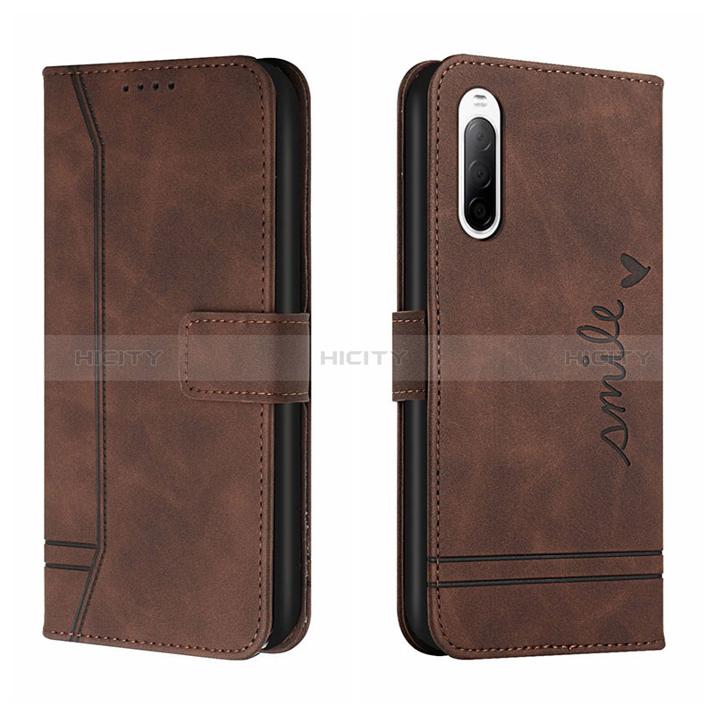 Custodia Portafoglio In Pelle Cover con Supporto H01X per Sony Xperia 10 II