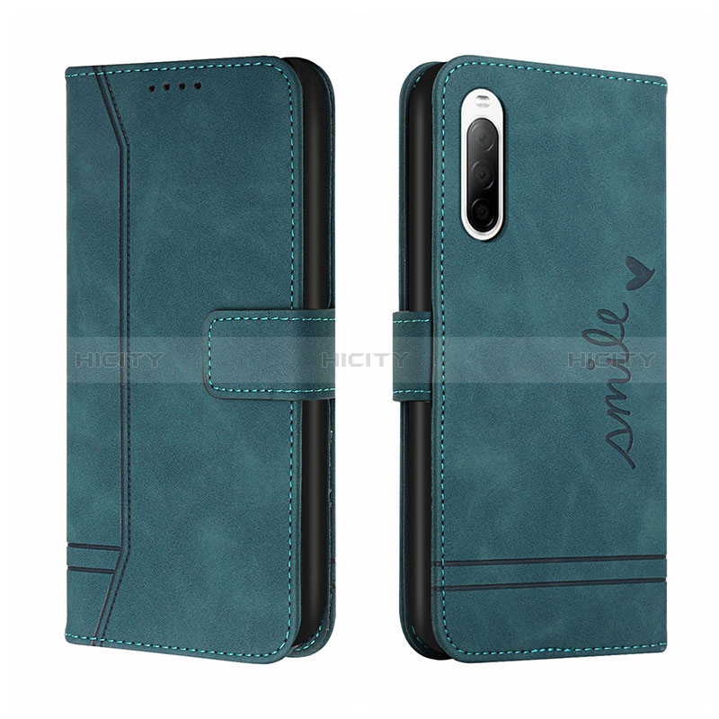 Custodia Portafoglio In Pelle Cover con Supporto H01X per Sony Xperia 10 III