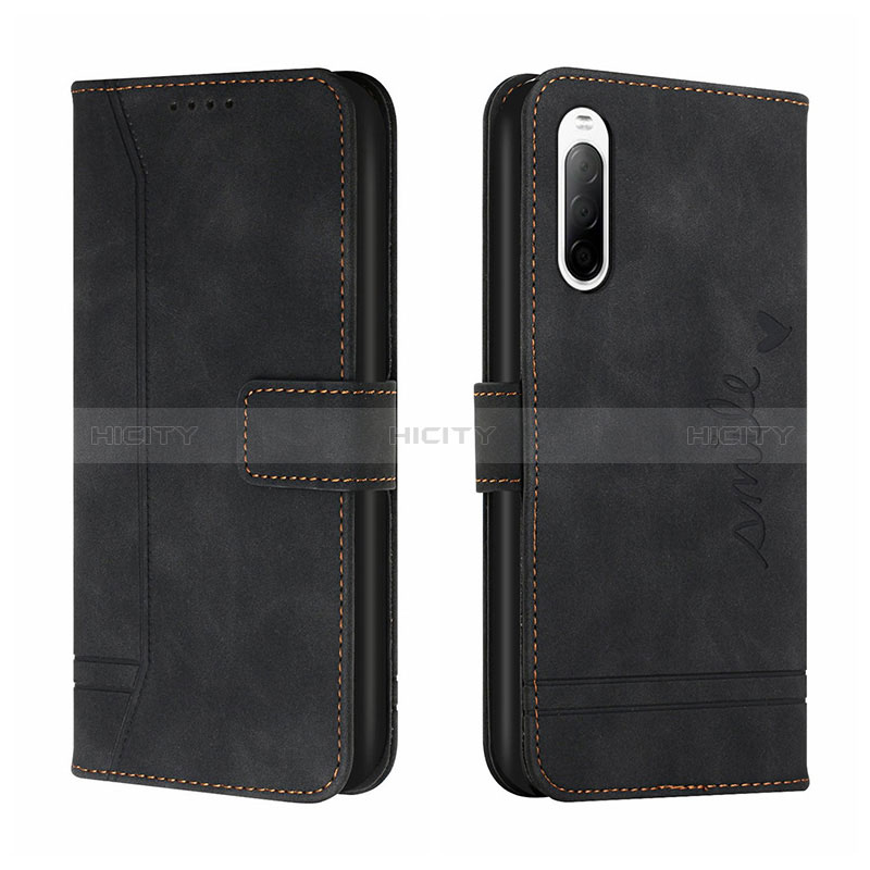 Custodia Portafoglio In Pelle Cover con Supporto H01X per Sony Xperia 10 III Lite