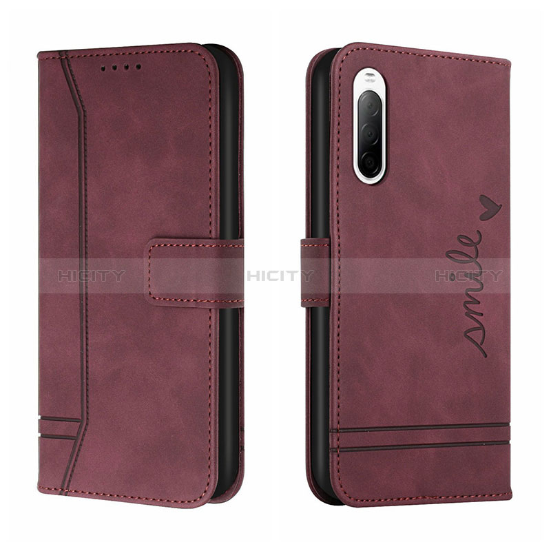 Custodia Portafoglio In Pelle Cover con Supporto H01X per Sony Xperia 10 III Lite