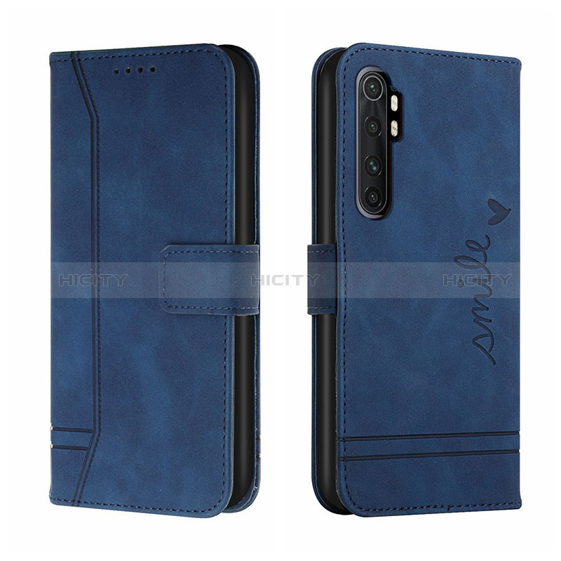Custodia Portafoglio In Pelle Cover con Supporto H01X per Xiaomi Mi Note 10 Lite Blu