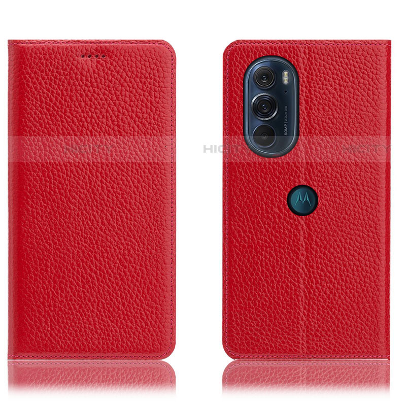 Custodia Portafoglio In Pelle Cover con Supporto H02P per Motorola Moto Edge X30 5G