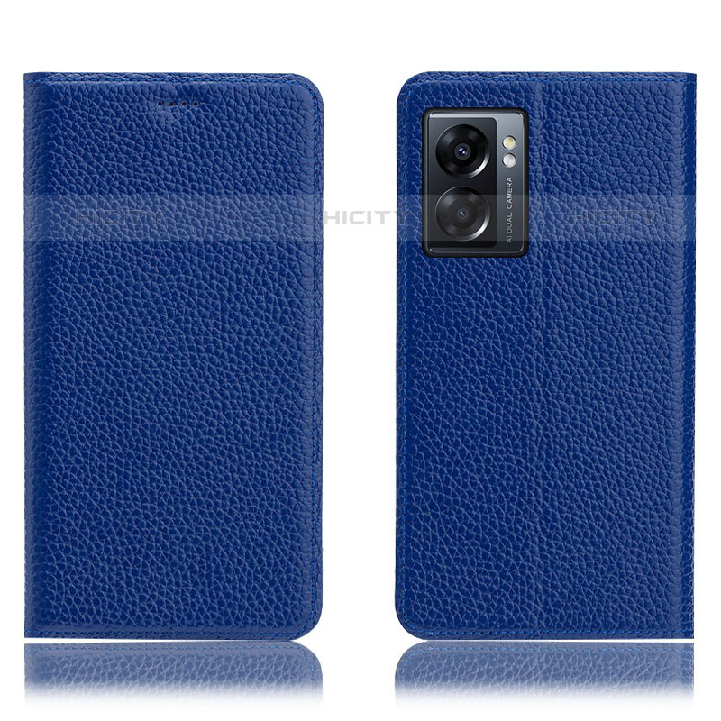 Custodia Portafoglio In Pelle Cover con Supporto H02P per OnePlus Nord N300 5G Blu