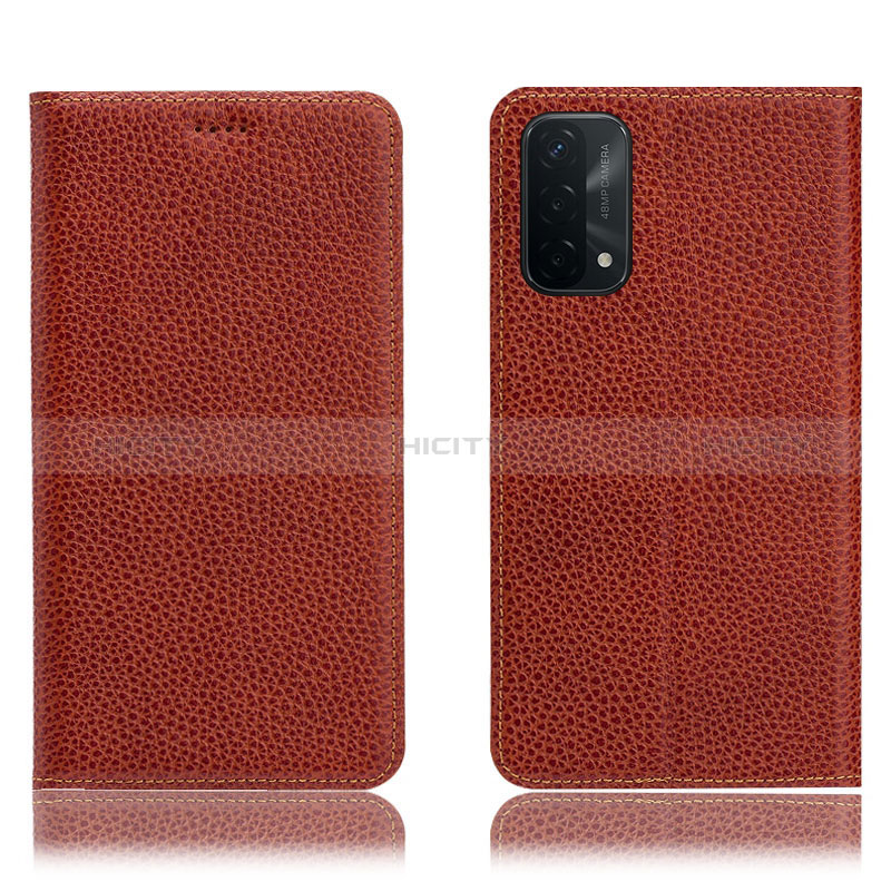 Custodia Portafoglio In Pelle Cover con Supporto H02P per Oppo A74 5G