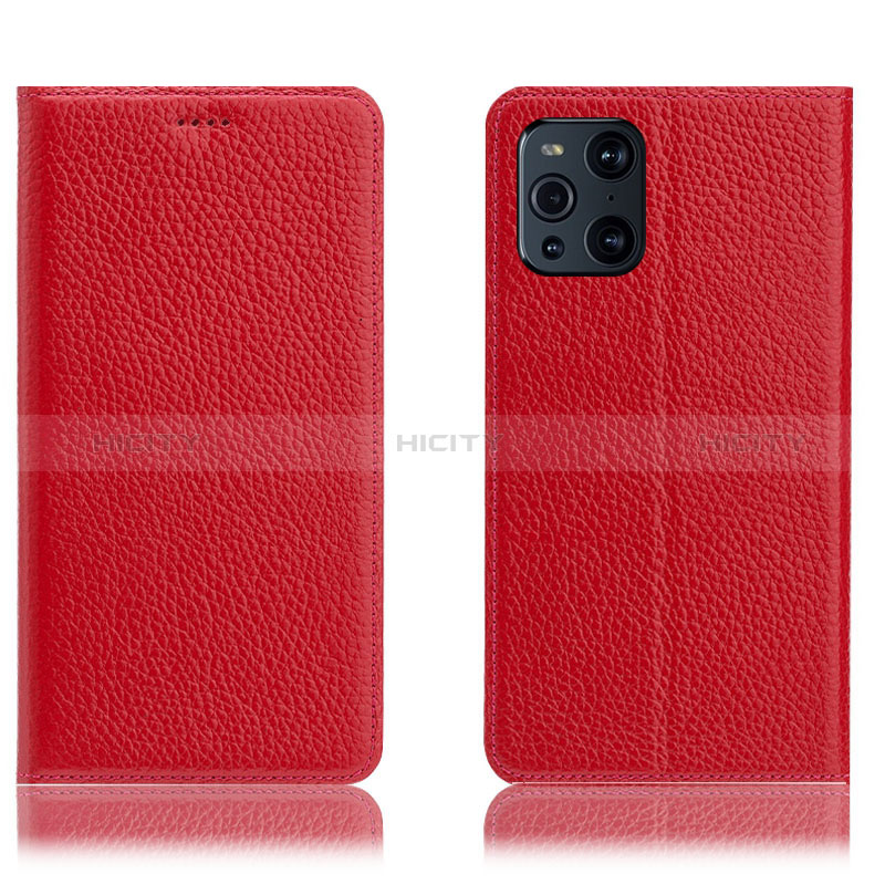 Custodia Portafoglio In Pelle Cover con Supporto H02P per Oppo Find X3 5G