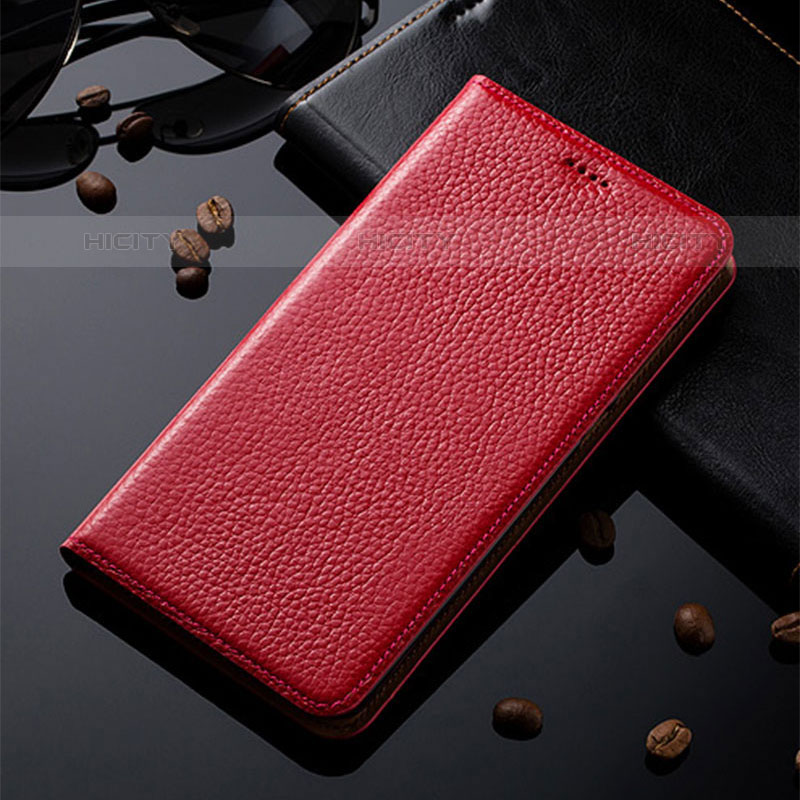 Custodia Portafoglio In Pelle Cover con Supporto H02P per Samsung Galaxy M32 4G Rosso