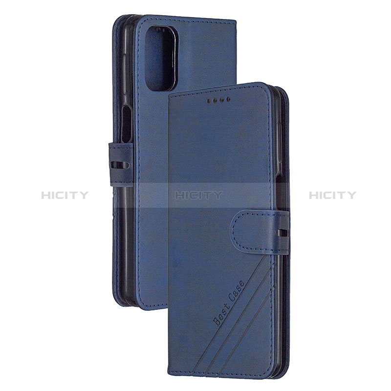 Custodia Portafoglio In Pelle Cover con Supporto H02X per Xiaomi Mi 10T 5G Blu