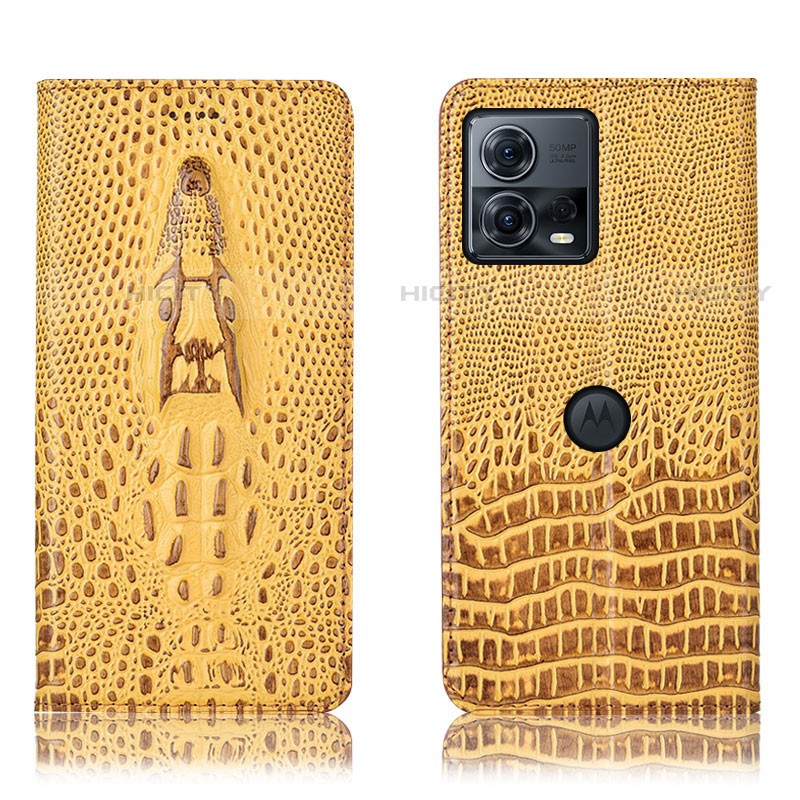 Custodia Portafoglio In Pelle Cover con Supporto H03P per Motorola Moto Edge 30 Fusion 5G