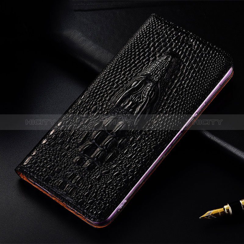 Custodia Portafoglio In Pelle Cover con Supporto H03P per Motorola Moto Edge 40 5G Nero