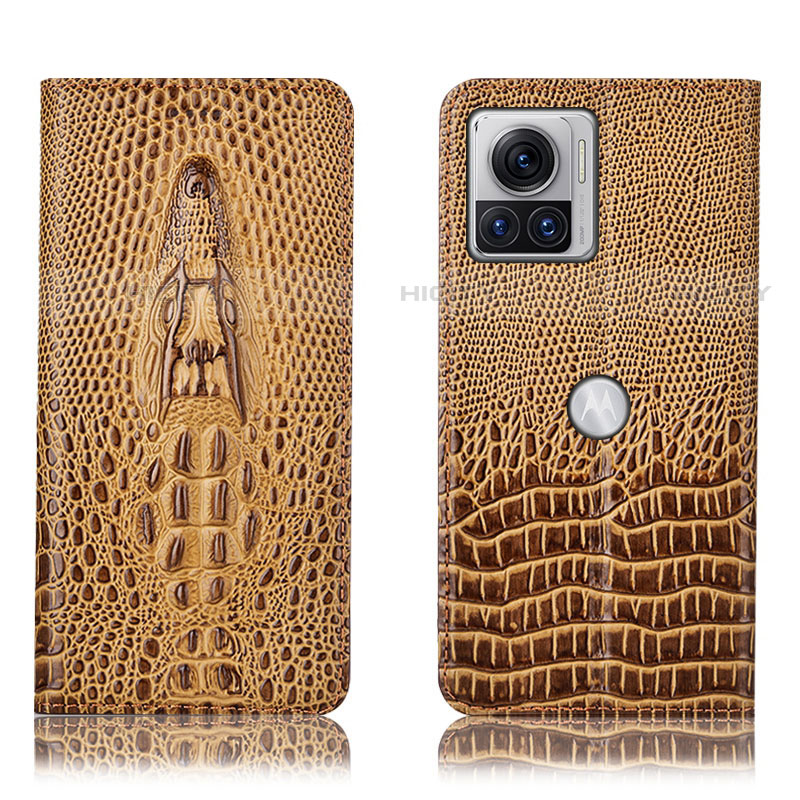 Custodia Portafoglio In Pelle Cover con Supporto H03P per Motorola Moto Edge X30 Pro 5G