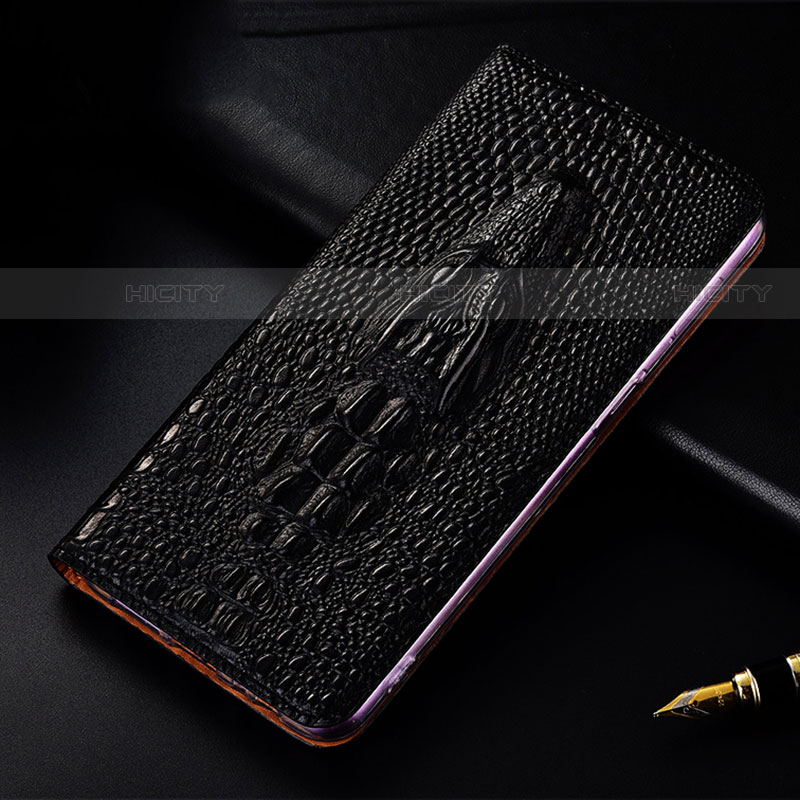 Custodia Portafoglio In Pelle Cover con Supporto H03P per Motorola Moto G20 Nero