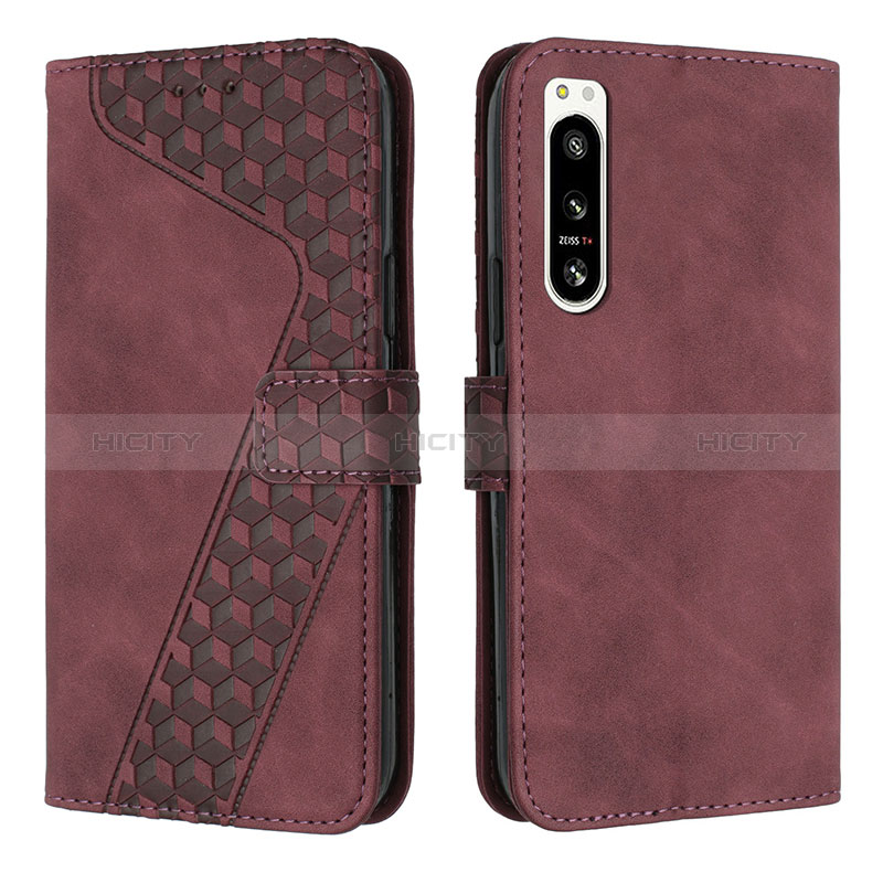 Custodia Portafoglio In Pelle Cover con Supporto H03X per Sony Xperia 5 IV