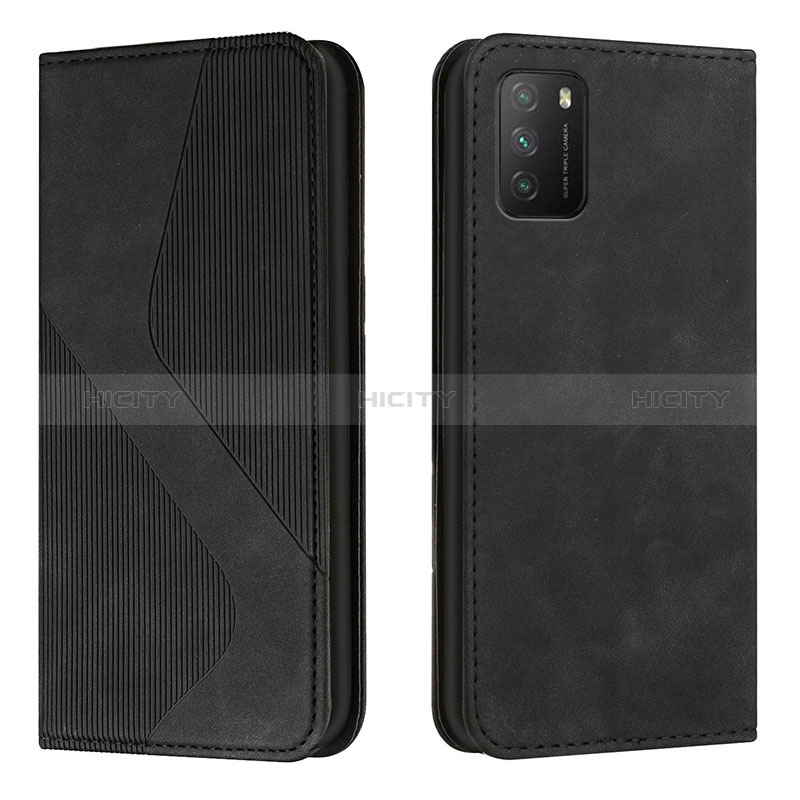 Custodia Portafoglio In Pelle Cover con Supporto H03X per Xiaomi Poco M3