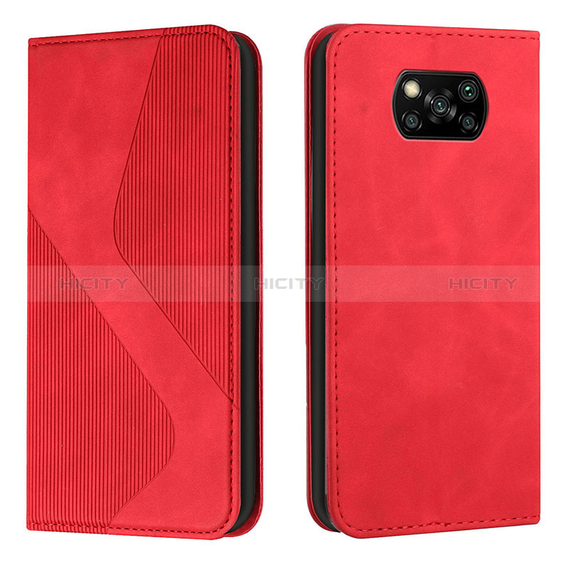 Custodia Portafoglio In Pelle Cover con Supporto H03X per Xiaomi Poco X3 NFC