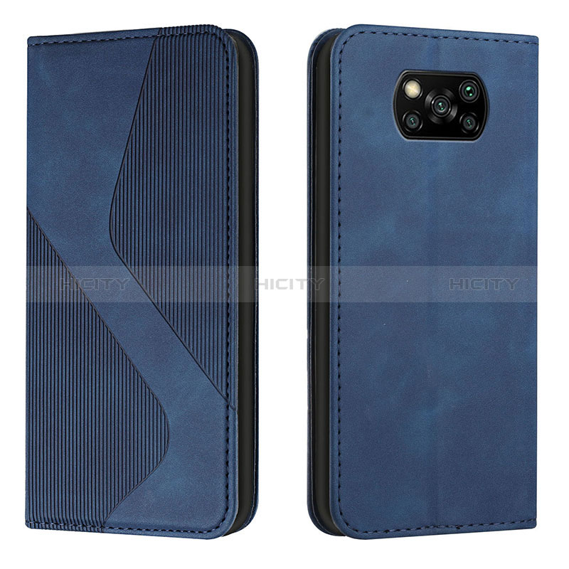 Custodia Portafoglio In Pelle Cover con Supporto H03X per Xiaomi Poco X3 NFC