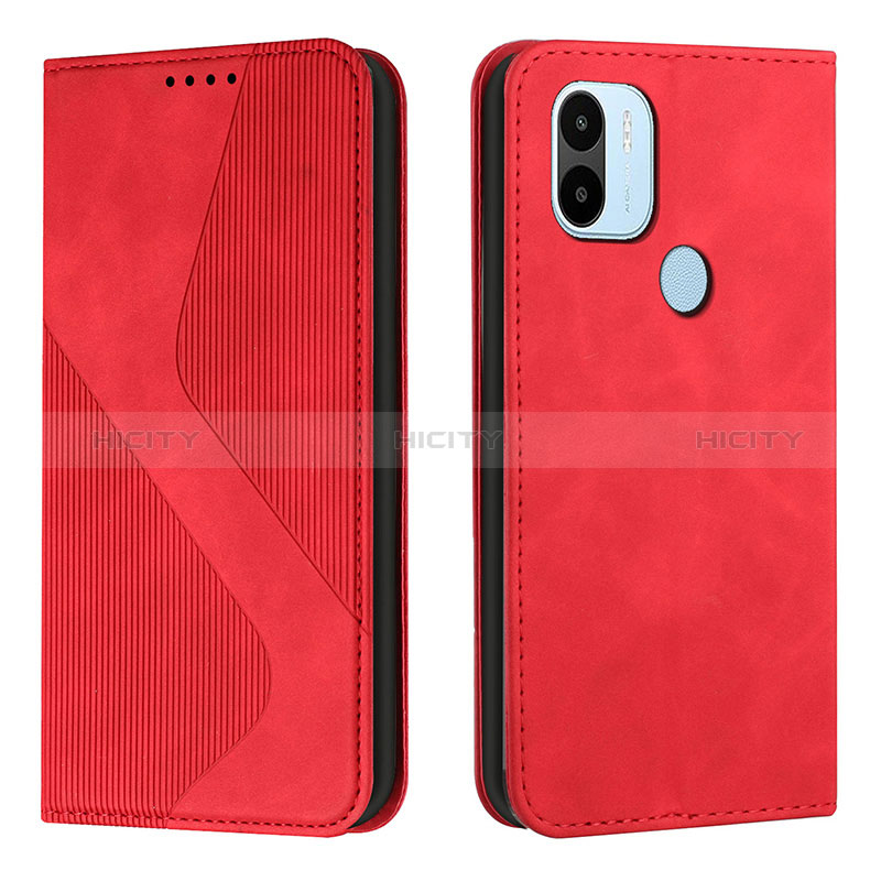Custodia Portafoglio In Pelle Cover con Supporto H03X per Xiaomi Redmi A1 Plus Rosso