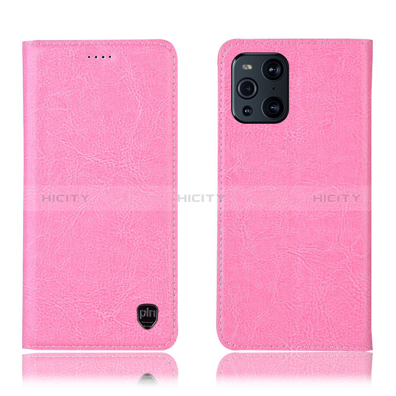 Custodia Portafoglio In Pelle Cover con Supporto H04P per Oppo Find X3 5G