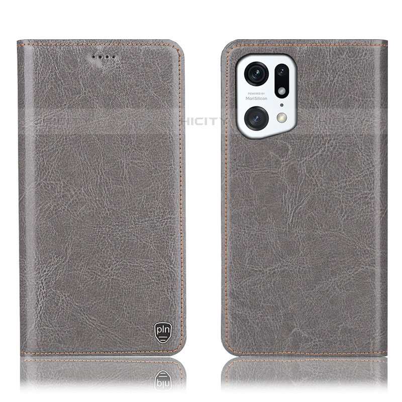 Custodia Portafoglio In Pelle Cover con Supporto H04P per Oppo Find X5 Pro 5G