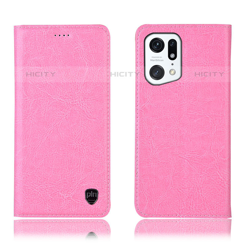 Custodia Portafoglio In Pelle Cover con Supporto H04P per Oppo Find X5 Pro 5G