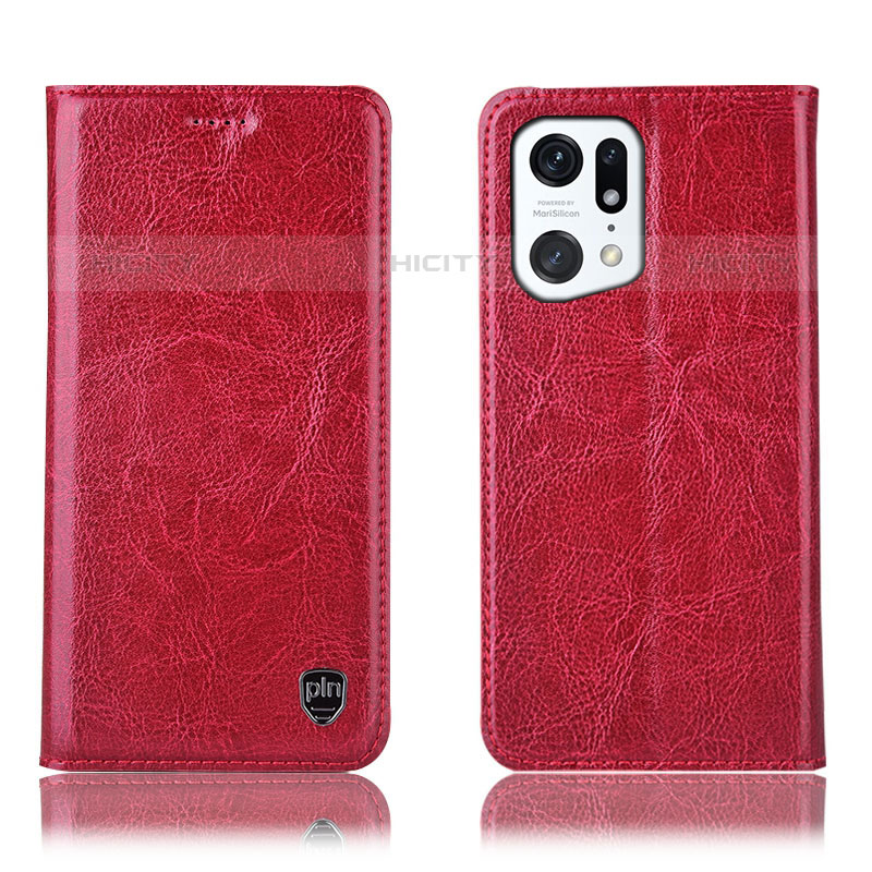 Custodia Portafoglio In Pelle Cover con Supporto H04P per Oppo Find X5 Pro 5G