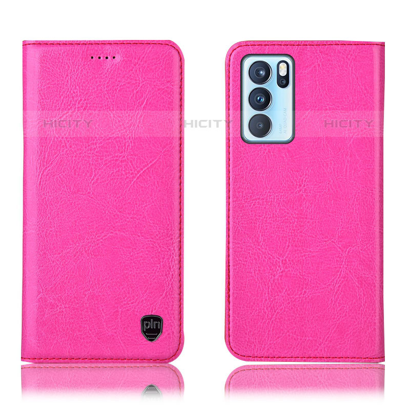 Custodia Portafoglio In Pelle Cover con Supporto H04P per Oppo Reno6 Pro 5G India