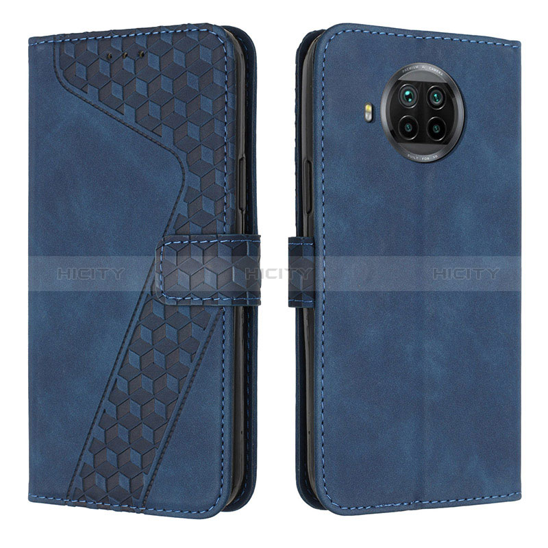 Custodia Portafoglio In Pelle Cover con Supporto H04X per Xiaomi Mi 10i 5G Blu