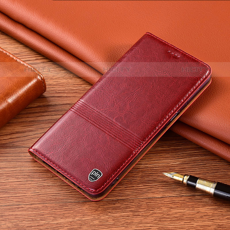 Custodia Portafoglio In Pelle Cover con Supporto H05P per Samsung Galaxy M62 4G Rosso