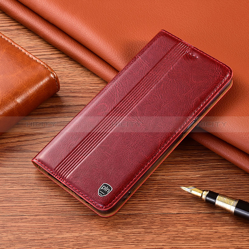 Custodia Portafoglio In Pelle Cover con Supporto H05P per Samsung Galaxy Note 10 Plus 5G Rosso