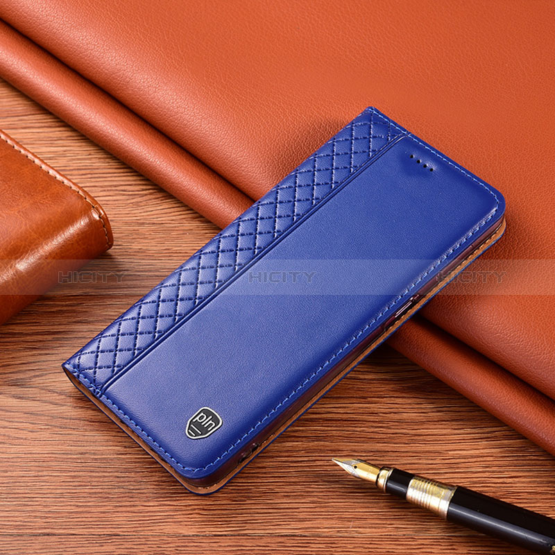 Custodia Portafoglio In Pelle Cover con Supporto H07P per Samsung Galaxy A51 4G Blu