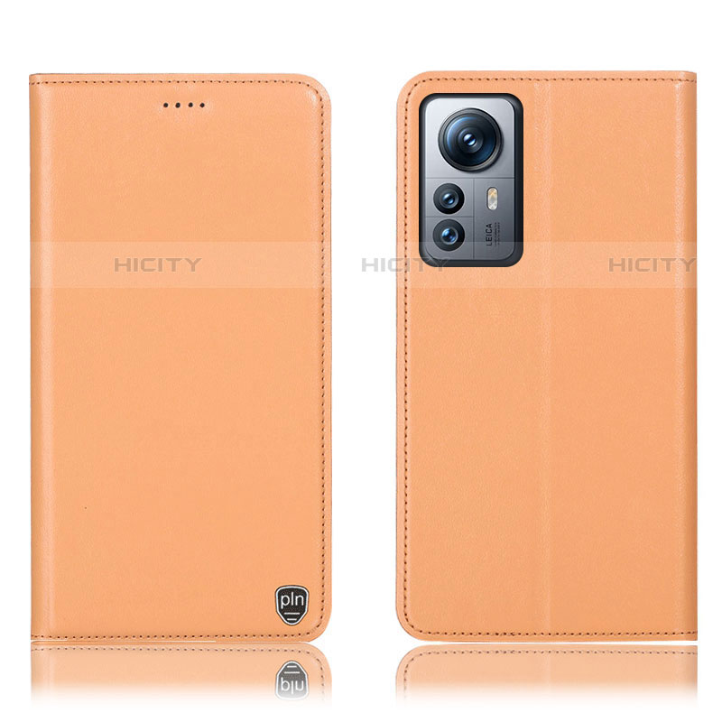 Custodia Portafoglio In Pelle Cover con Supporto H07P per Xiaomi Mi 12 Lite 5G Arancione