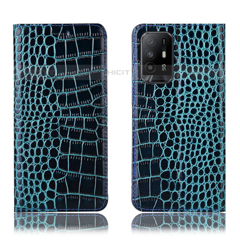 Custodia Portafoglio In Pelle Cover con Supporto H08P per Oppo F19 Pro+ Plus 5G