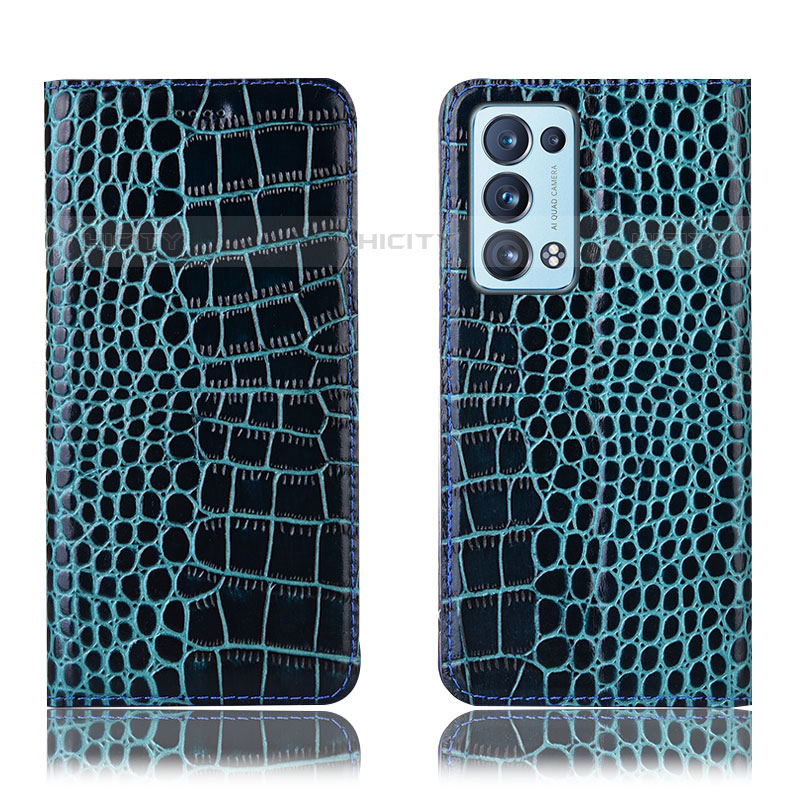 Custodia Portafoglio In Pelle Cover con Supporto H08P per Oppo Reno6 Pro 5G