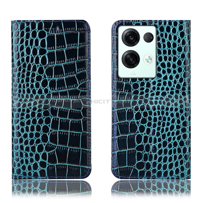 Custodia Portafoglio In Pelle Cover con Supporto H08P per Oppo Reno9 Pro+ Plus 5G