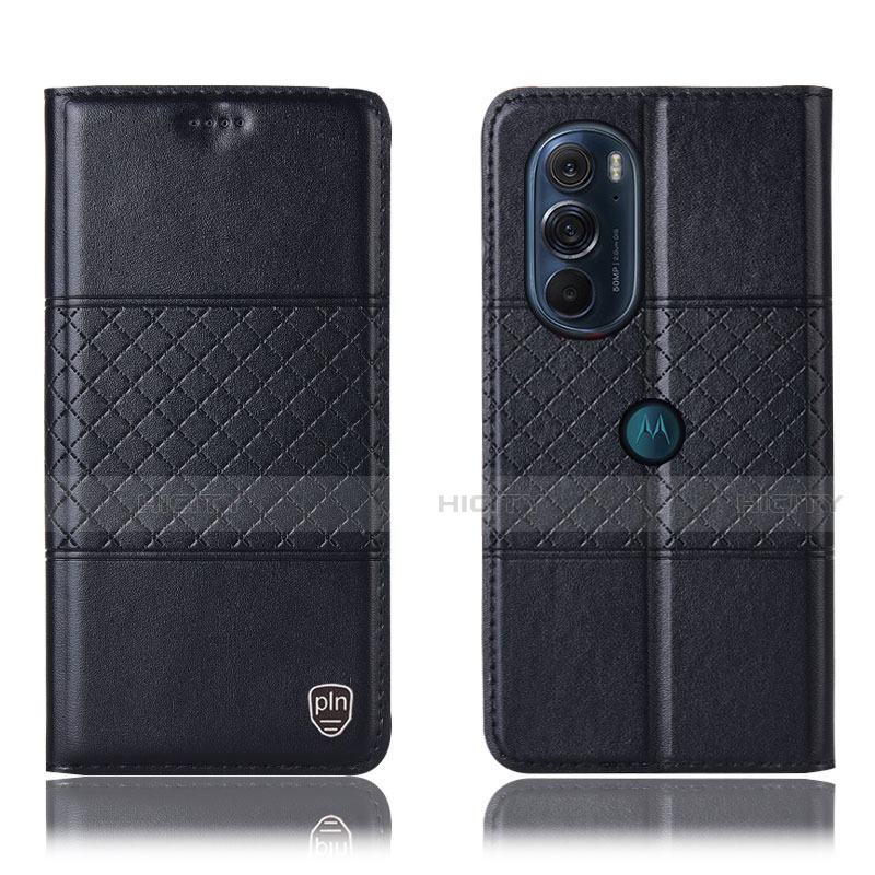 Custodia Portafoglio In Pelle Cover con Supporto H10P per Motorola Moto Edge 30 Pro 5G