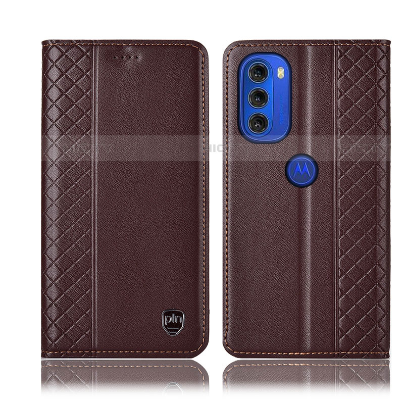 Custodia Portafoglio In Pelle Cover con Supporto H10P per Motorola Moto G51 5G