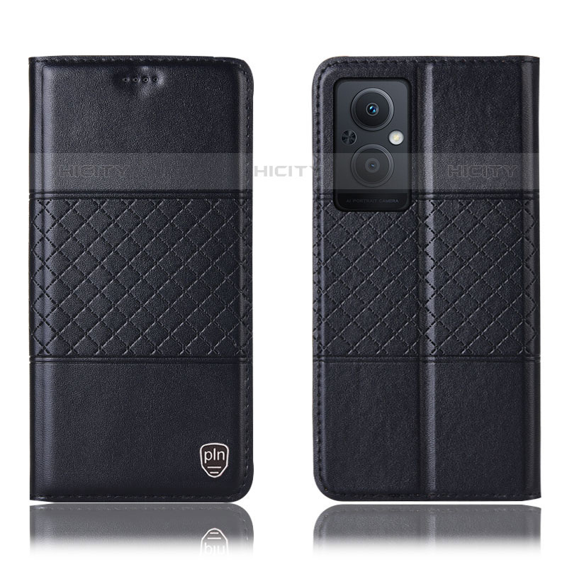 Custodia Portafoglio In Pelle Cover con Supporto H10P per OnePlus Nord N20 5G Nero