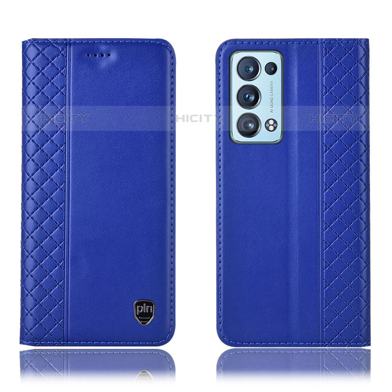 Custodia Portafoglio In Pelle Cover con Supporto H10P per Oppo Reno6 Pro 5G