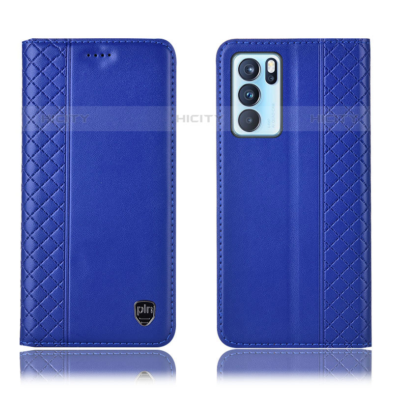 Custodia Portafoglio In Pelle Cover con Supporto H10P per Oppo Reno6 Pro 5G India