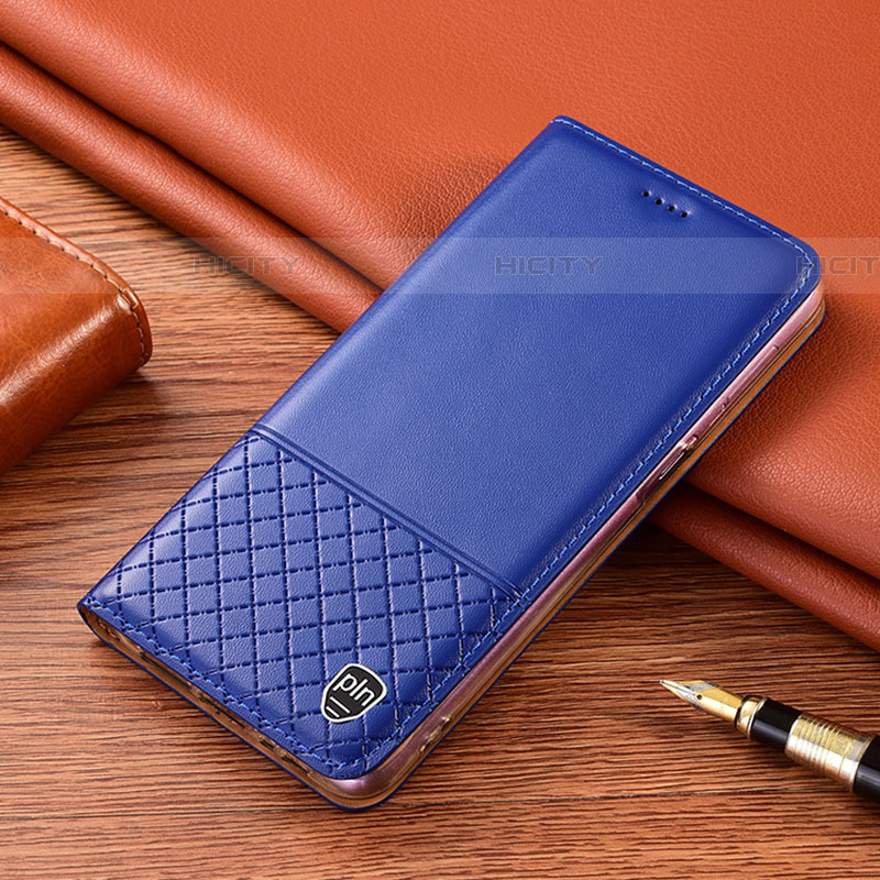 Custodia Portafoglio In Pelle Cover con Supporto H10P per Samsung Galaxy A52 5G Blu