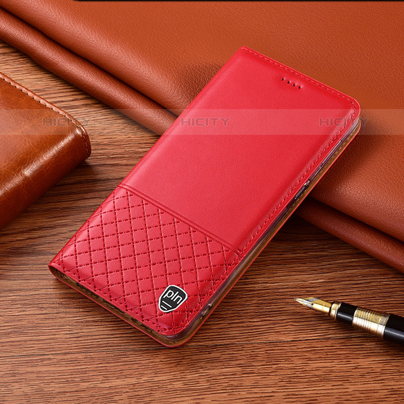 Custodia Portafoglio In Pelle Cover con Supporto H10P per Samsung Galaxy M13 5G Rosso