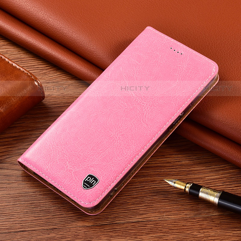 Custodia Portafoglio In Pelle Cover con Supporto H11P per Samsung Galaxy S21 Plus 5G Oro Rosa