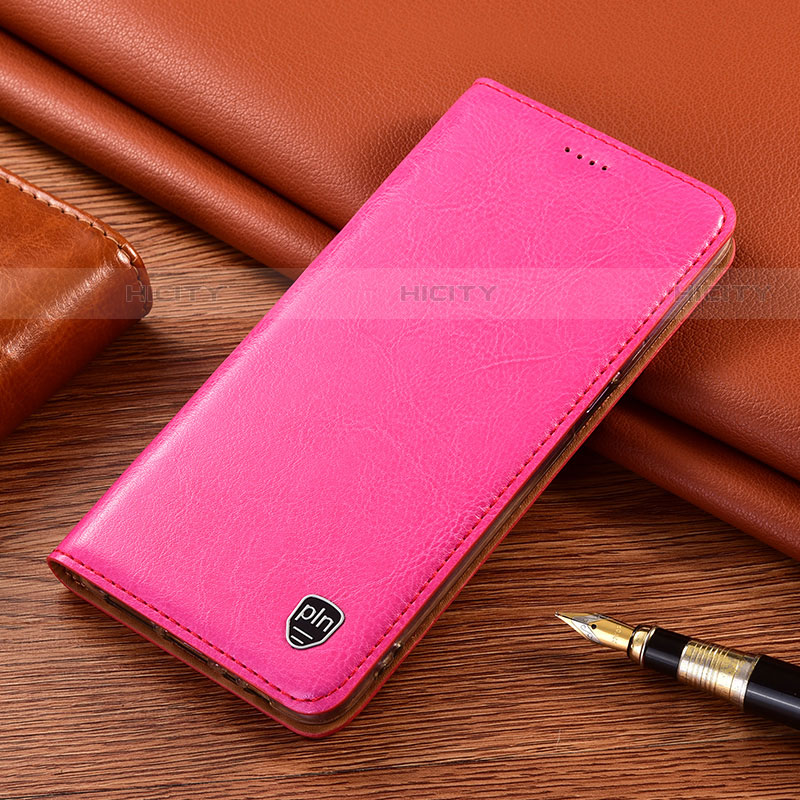 Custodia Portafoglio In Pelle Cover con Supporto H11P per Samsung Galaxy S21 Plus 5G Rosa Caldo